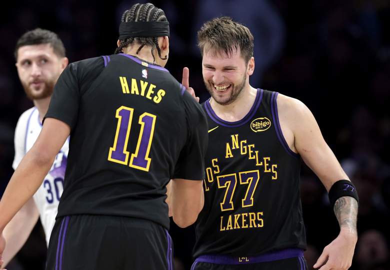 El dúo de los Lakers, Jaxson Hayes y Luka Doncic