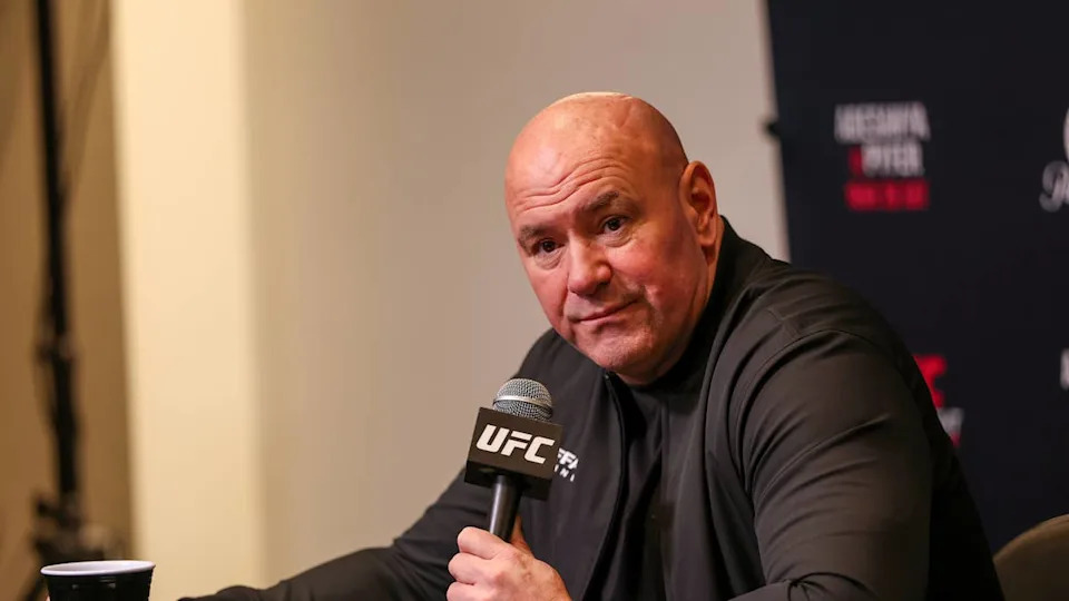 Dana White habla durante la conferencia de prensa posterior a la pelea durante UFC Fight Night: Adesanya v Pyfer en el Climate Pledge Arena en Seattle, Washington. Matt Hayward-Getty Images