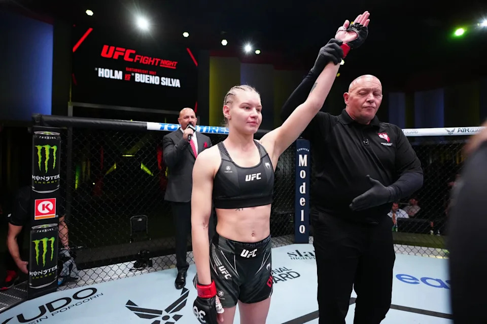 Una mirada a las instalaciones Apex de UFC en Las Vegas, donde solo puede asistir una pequeña multitud (Getty)